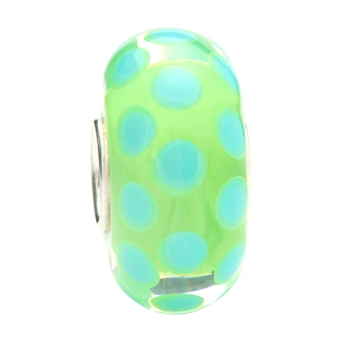 Grass Blue Polka Dots